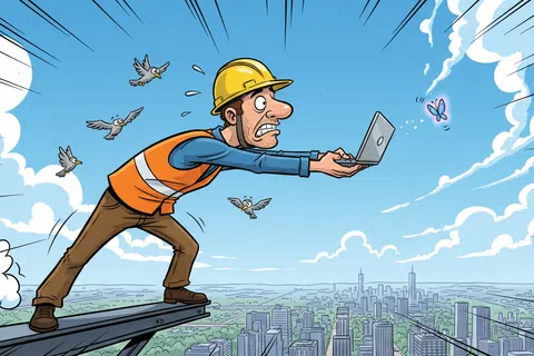 Cartoon: How do I enable remote access for construction workers in the field?