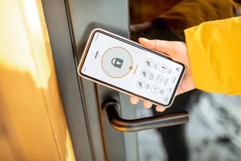 a person holding a phone