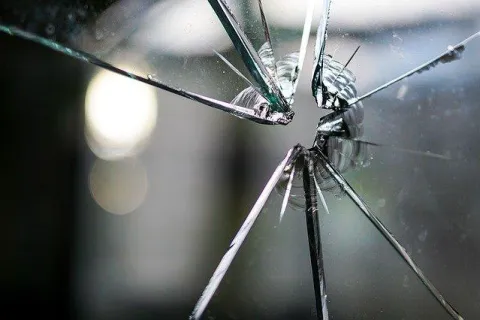 a broken glass
