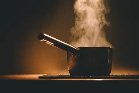 a boiling pot