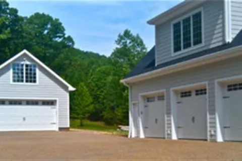 a house with garages