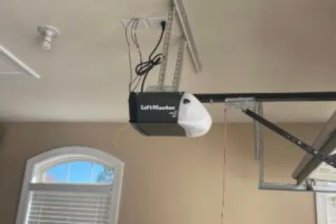a black device on a wall