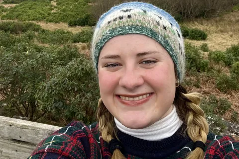 a person smiling for the camera