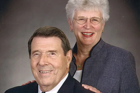 Professional headshot of Berry alumni couple