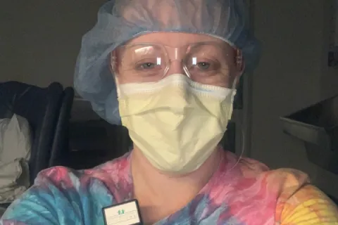 Selfie of Berry alumna and nurse Keeley Patterson