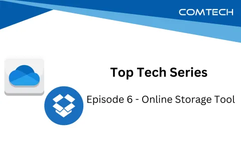 Blue text showing part of the words 'CO' and 'TECH' separated by white space on a white background.