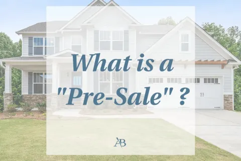 an image that says, what is a pre-sale?