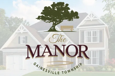 a house with a sign in front