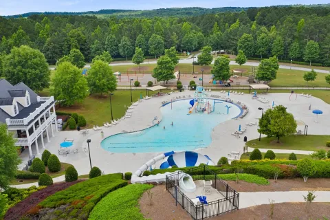 the community pool and waterpark available at The Georgian