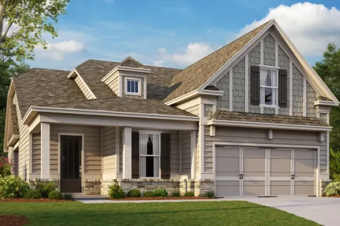 a house with a garage