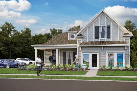 a house with a garage