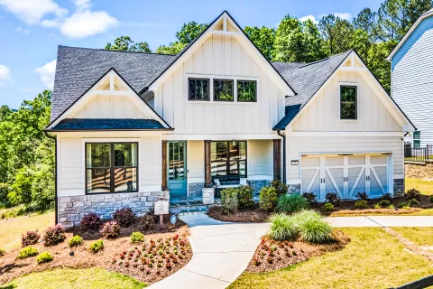 a house with a garage
