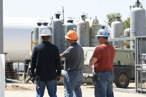 a group of men wearing hardhats for the davis bacon act