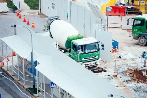 a truck on a road