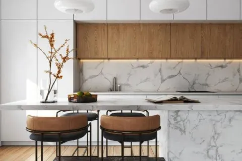 Selecting Countertops and Backsplashes for European-Style Cabinets