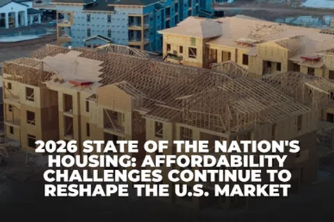 Construction of new wooden homes highlighting ongoing U.S. housing affordability challenges in 2026.