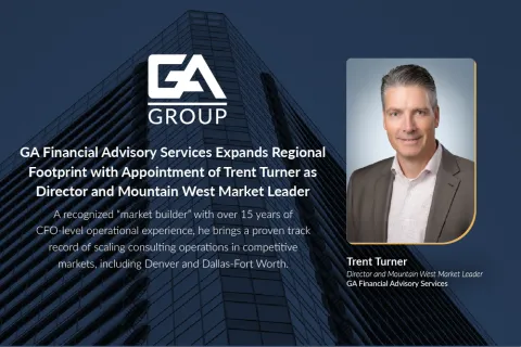 Professional headshot of Trent Turner, Director and Mountain West Market Leader for GA Financial Advisory Services.