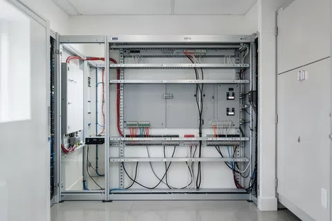How do I coordinate electricians, low-voltage contractors, internet providers, and IT during an office launch?