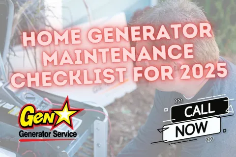Home Generator Maintenance Checklist 2025