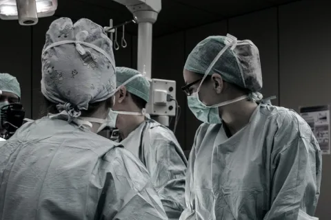 a group of surgeons in a room