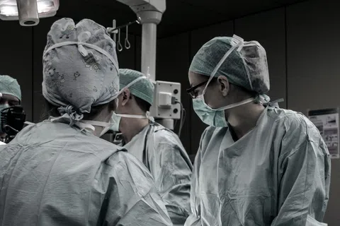 a group of surgeons in a room