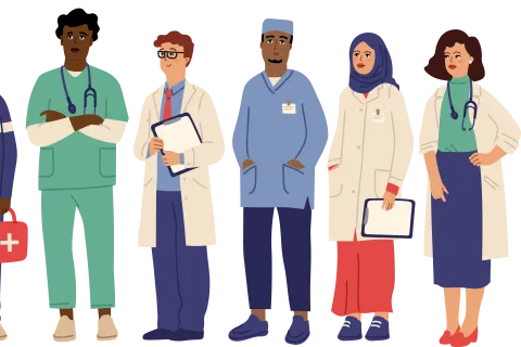 a group of people wearing clothing