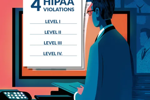4 tiers of hipaa penalties compliance violations 4 levels