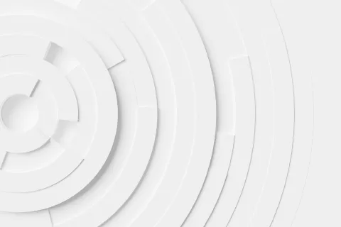 Abstract white circular patterns creating a modern, minimalist design on a light background.