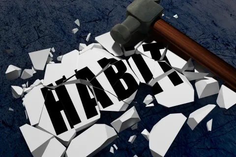 breaking habits with a hammer