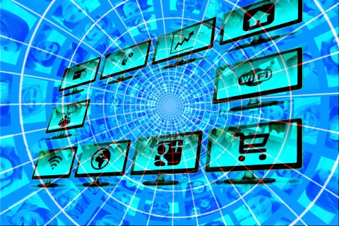diagram of computer monitors
