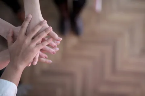 close-up of hands