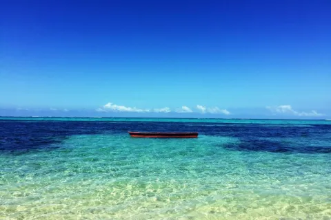 a boat in the water