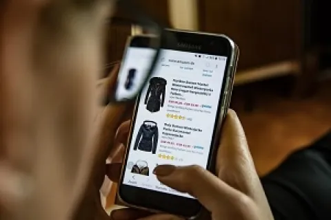 a person holding a phone