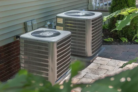 a couple of metal boxes outside