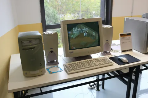 Vintage desktop computer setup with CRT monitor showing old computers need an It lifecycle management system