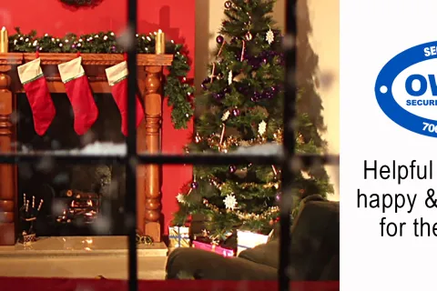 a christmas tree in a room