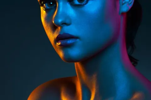 a person looking towards the camera