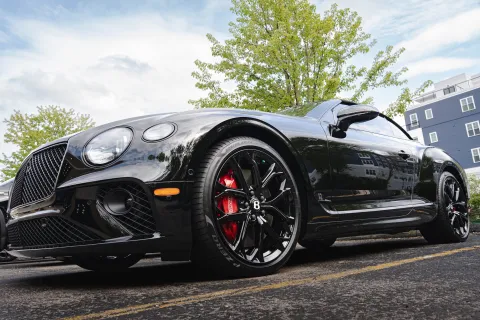 a black sports car