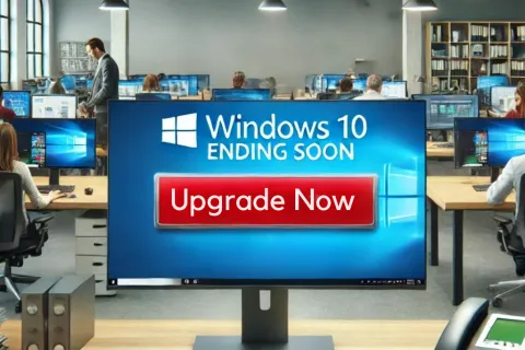 a large screen in a room