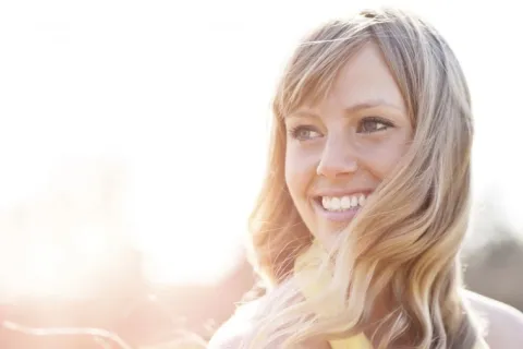a person smiling for the camera