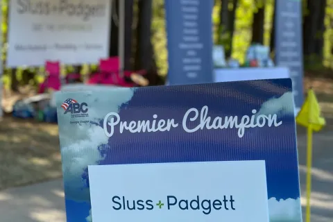 a close up of a sign