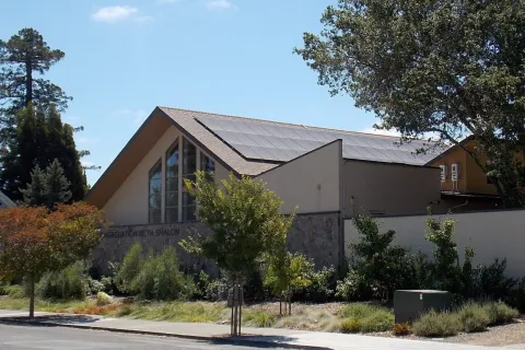 a house with trees and bushes