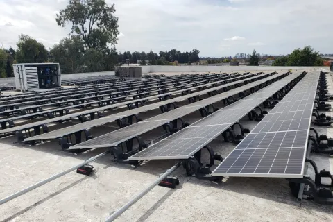 a group of solar panels