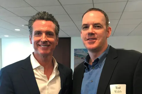 Gavin Newsom et al. smiling