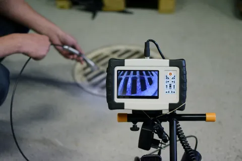 a person using a machine