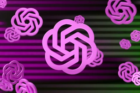 a purple and pink sign