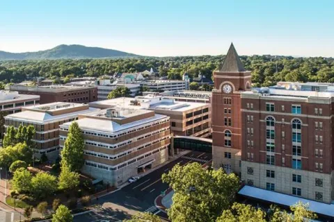 a large building with a clock tower