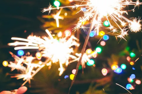 fireworks in the sky