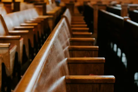 a large empty church