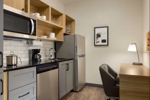 Candlewood Suites by IHG Guest Kitchen Millwork and Quartz